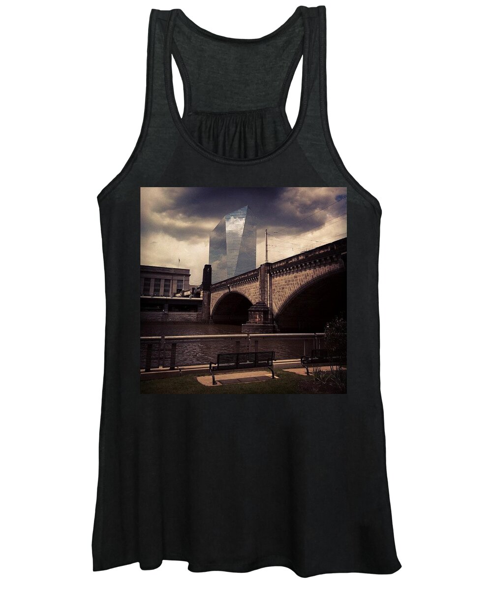 Phillygram Women's Tank Top featuring the photograph That Building Looks So Neat Today by Katie Cupcakes