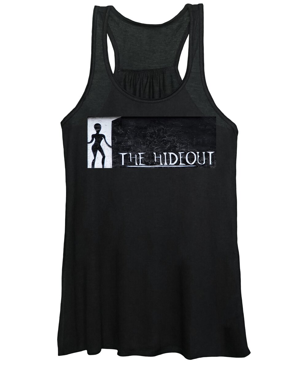 Nightclub Women's Tank Top featuring the photograph The Hideout by Andrea Kollo