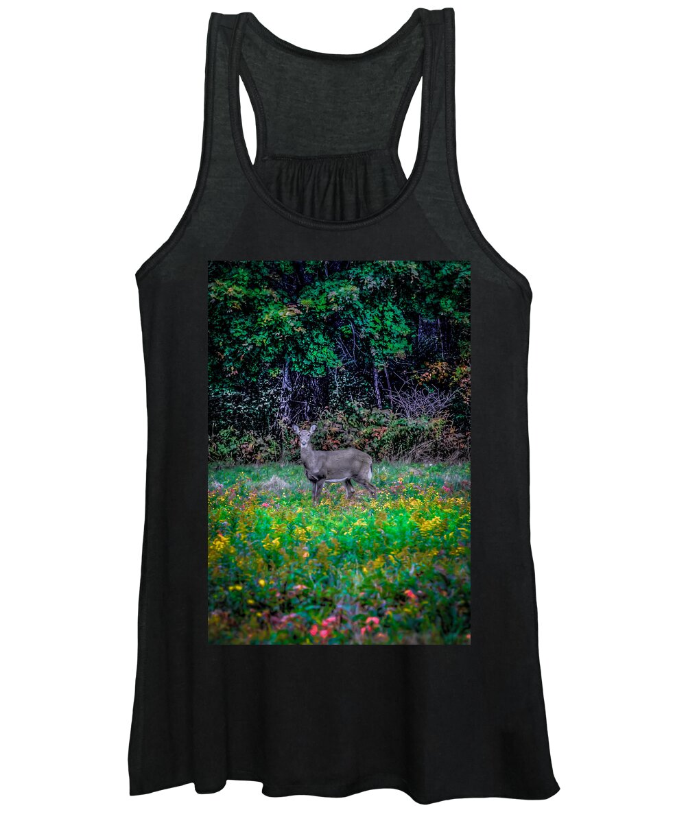  Women's Tank Top featuring the photograph Evening Out by David Henningsen