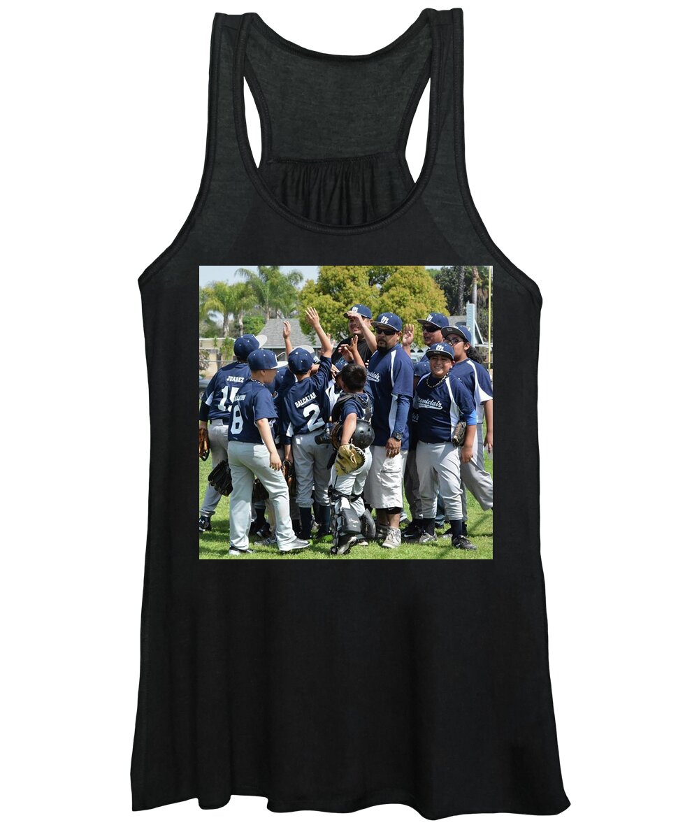 Kids Women's Tank Top featuring the photograph 1-2-3 Hits by Leah McPhail