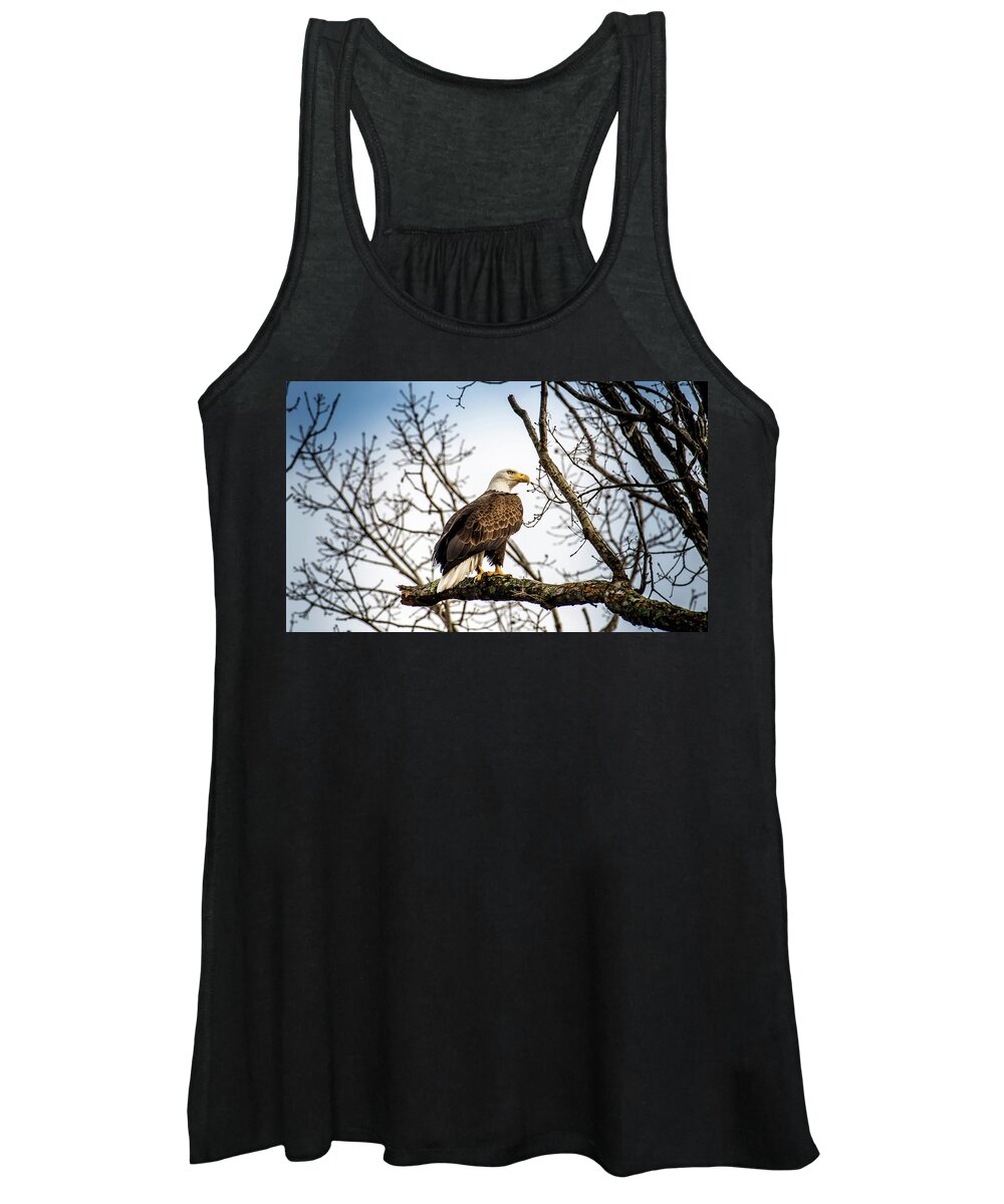 Bald Eagle Women's Tank Top featuring the photograph Bald Eagle Majesty #1 by Patrick Wolf