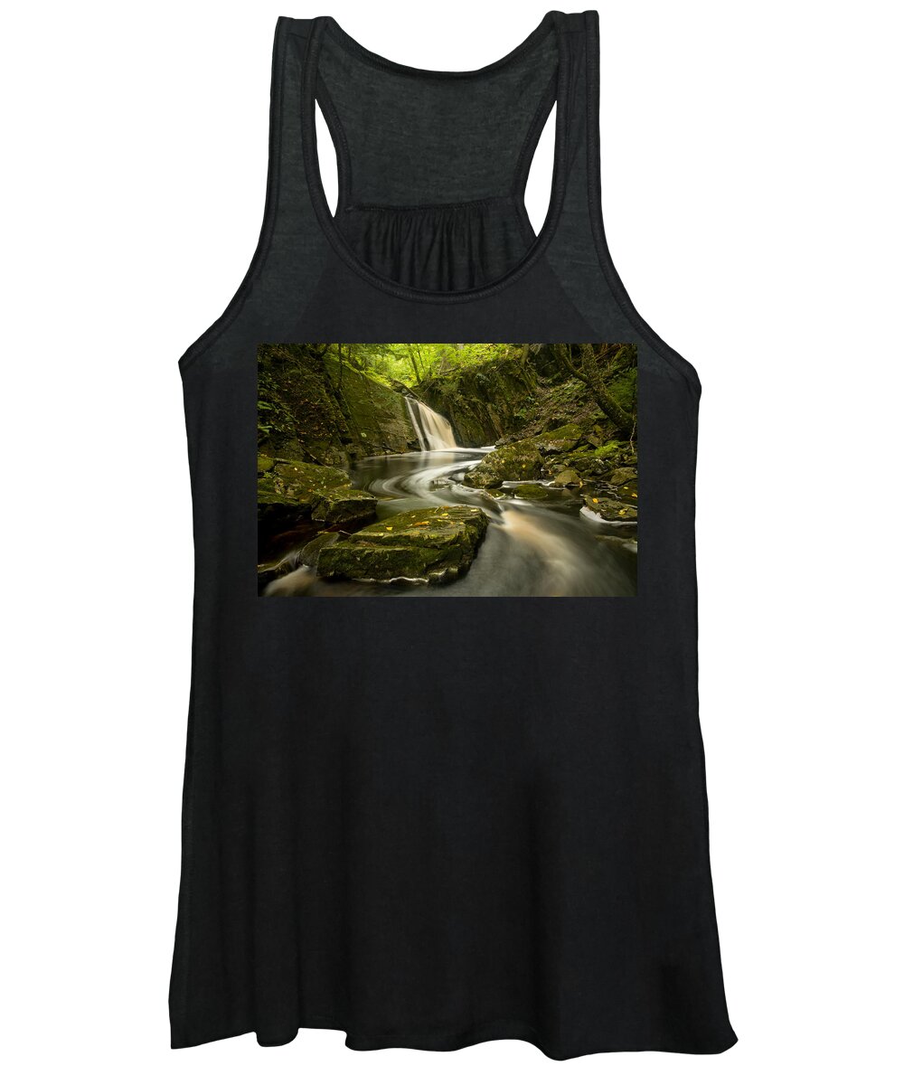 Autumn Women's Tank Top featuring the photograph Early Autumn Waterfall #1 by Irwin Barrett