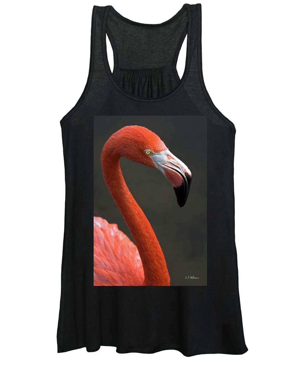 Flamingo Women's Tank Top featuring the photograph Flamingo #1 by Christopher Holmes