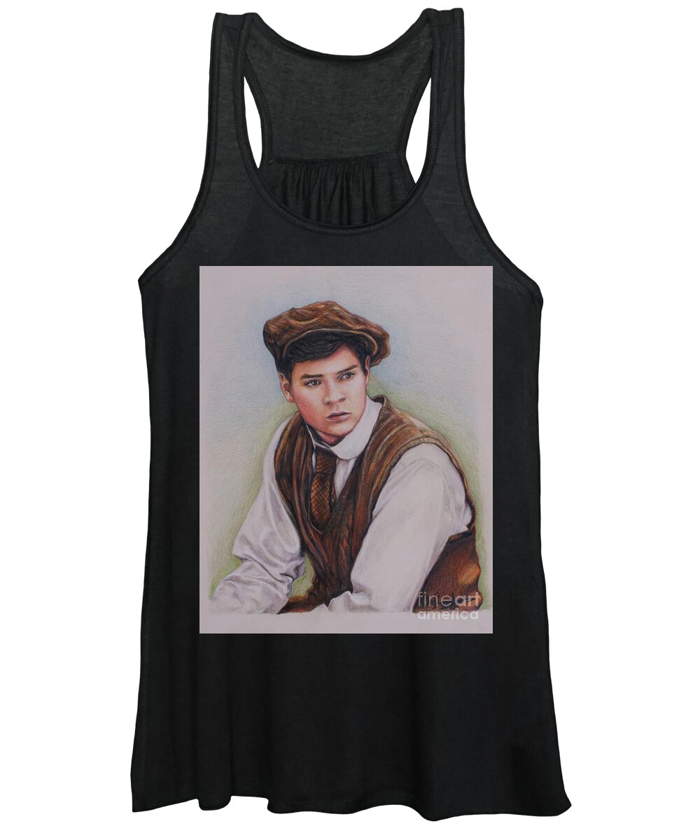 Anne Of Green Gables Women's Tank Top featuring the drawing Gilbert Blythe / Jonathan Crombie #1 by Christine Jepsen