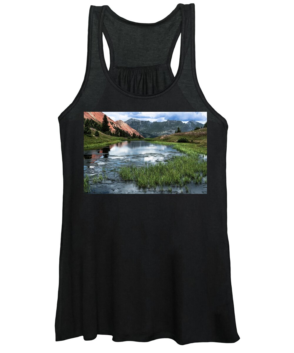 Landscape Women's Tank Top featuring the photograph Grey Copper Gulch #1 by Jay Stockhaus