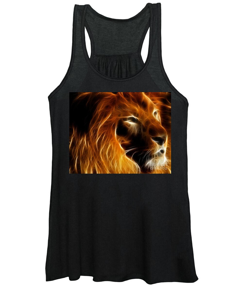Wingsdomain Women's Tank Top featuring the photograph Lord Of The Jungle #2 by Wingsdomain Art and Photography
