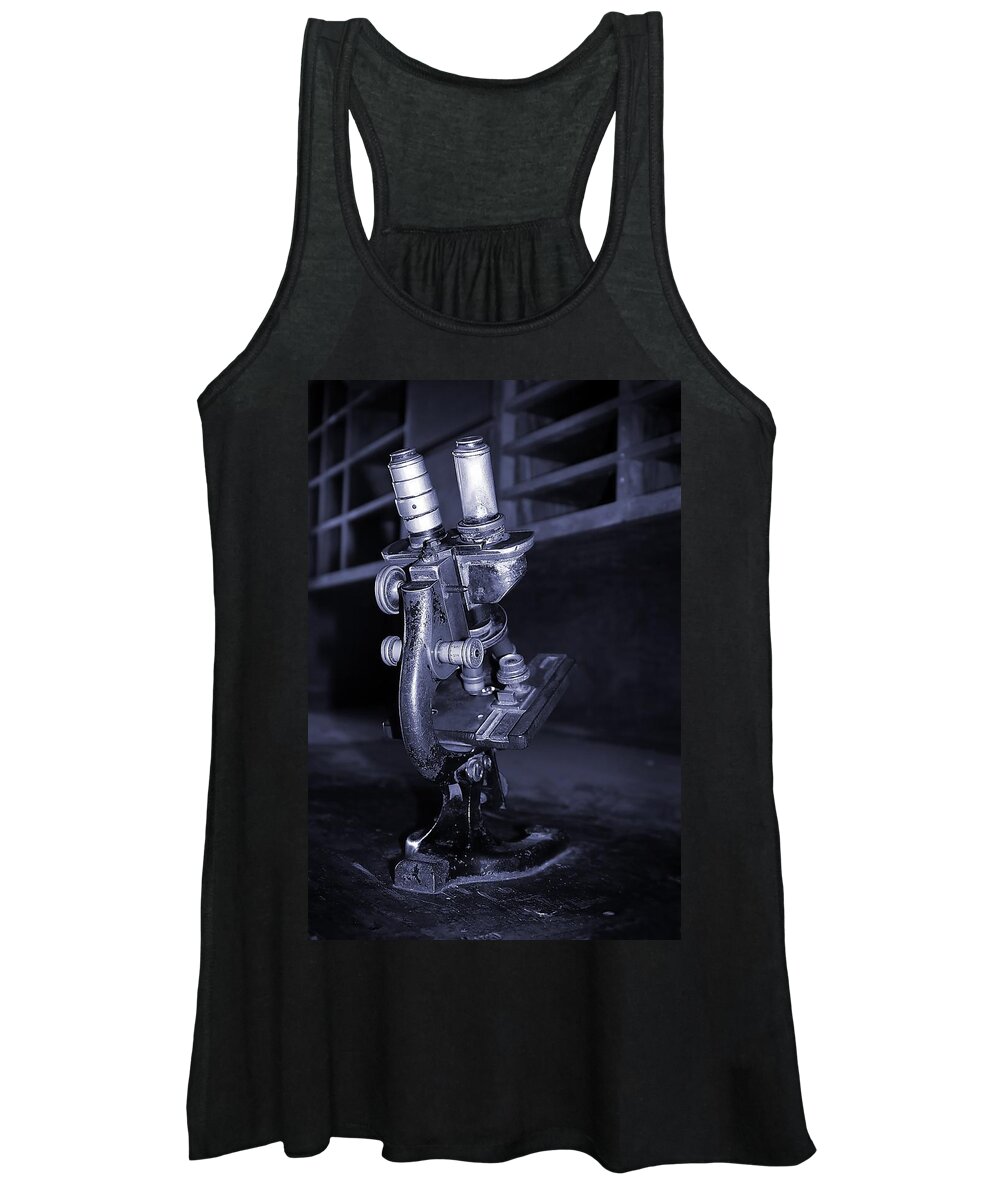 Old Women's Tank Top featuring the photograph Old Microscope #1 by Henrik Lehnerer