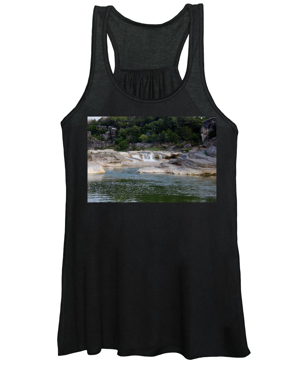 James Smullins Women's Tank Top featuring the photograph Pedernales falls #2 by James Smullins