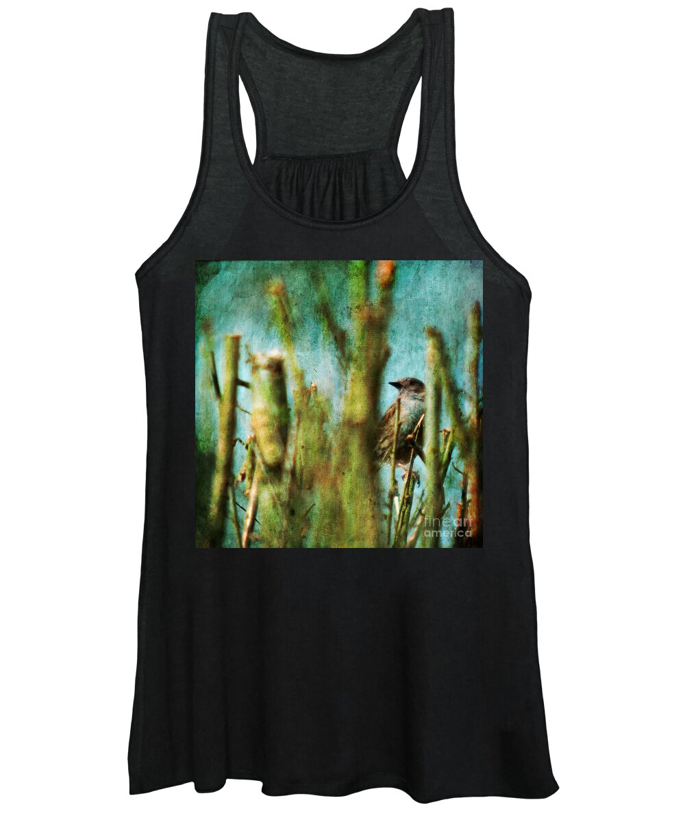 Thrush Women's Tank Top featuring the photograph The Thrush #1 by Ang El