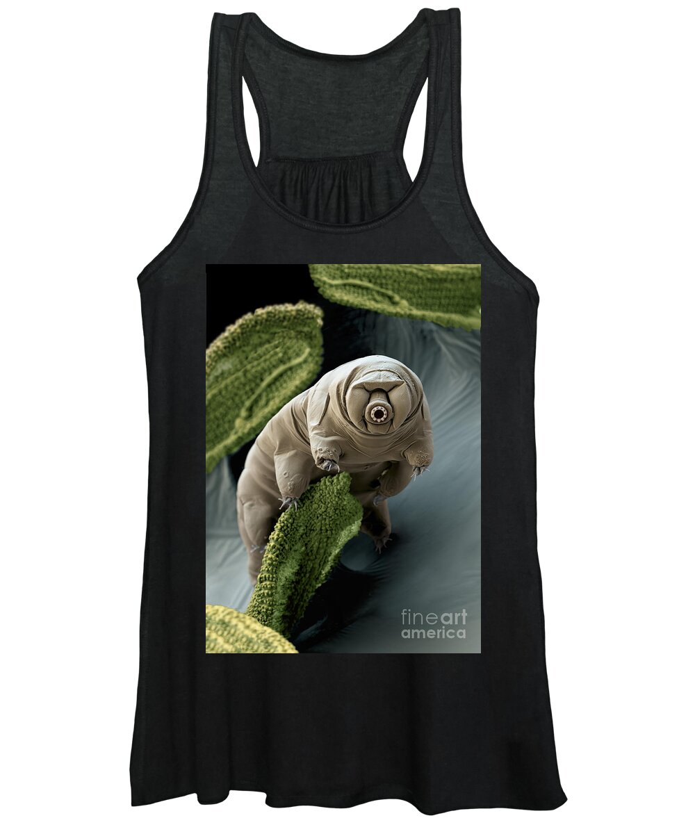 Paramacrobiotus Craterlaki Women's Tank Top featuring the photograph Water Bear Or Tardigrade by Eye of Science