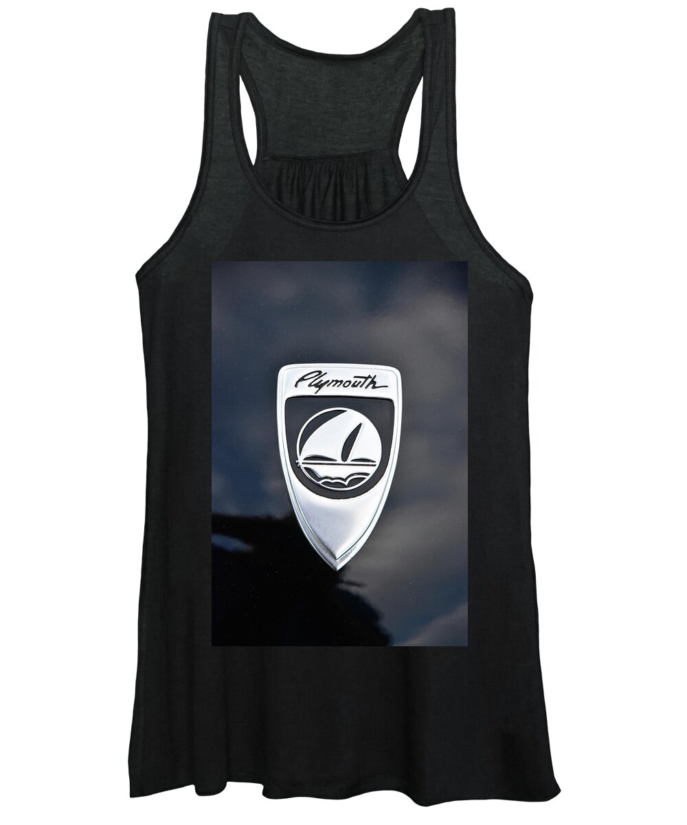 1999 Women's Tank Top featuring the photograph 1999 Plymouth Prowler Badge by Mike Martin