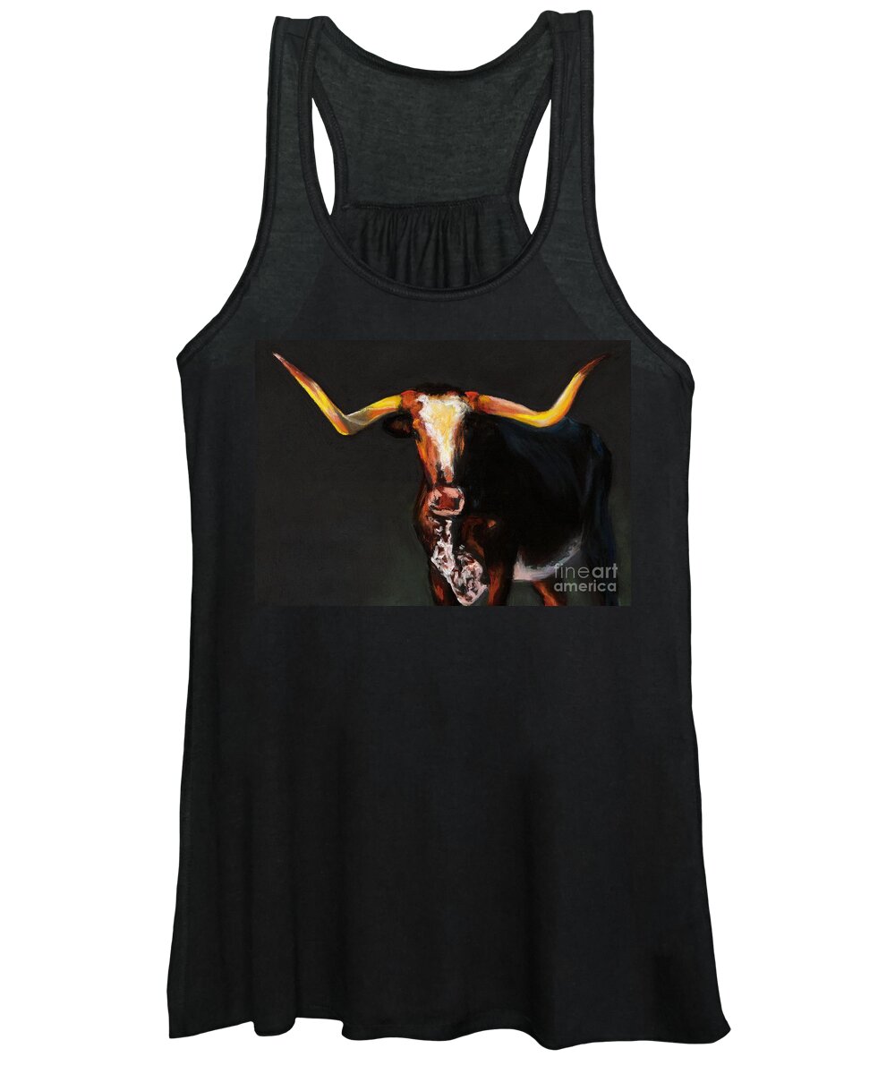 Cows Women's Tank Top featuring the painting A Diamond in the Rough #2 by Frances Marino