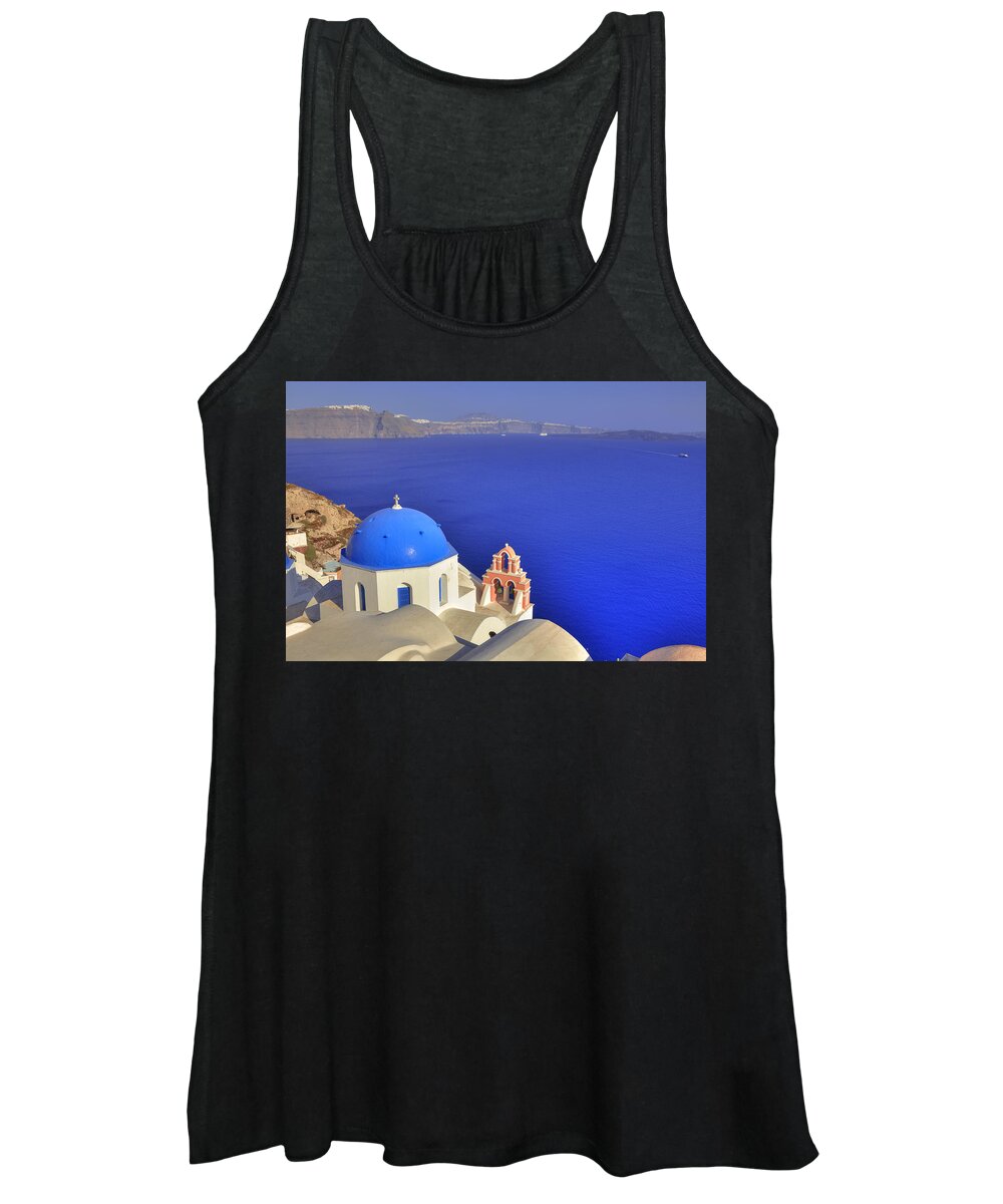 Oia Women's Tank Top featuring the photograph Oia - Santorini #4 by Joana Kruse
