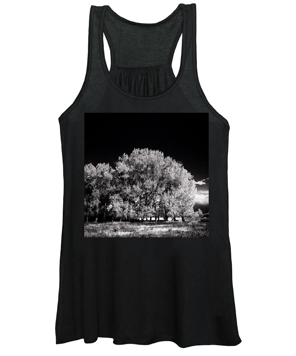 Beautiful Women's Tank Top featuring the photograph Black And White Summer by Shawn Gordon