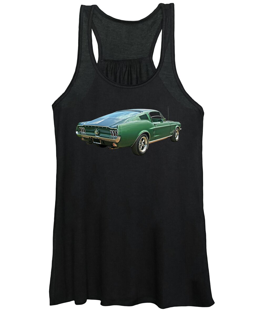 Mustang Women's Tank Top featuring the photograph 67 Mustang Fastback by Gill Billington