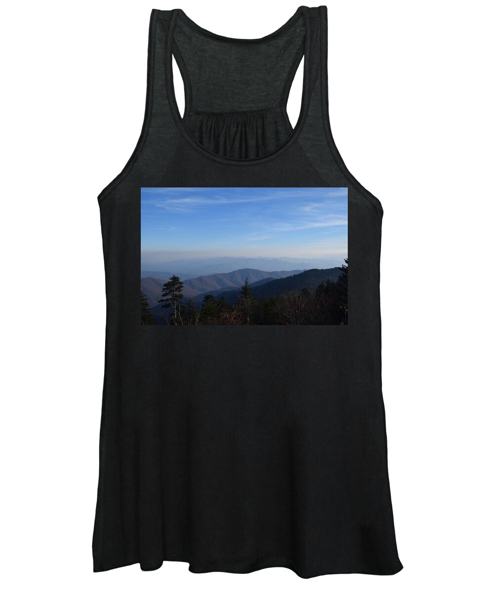 Smoky Women's Tank Top featuring the photograph Smoky Mountains #7 by Curtis Krusie