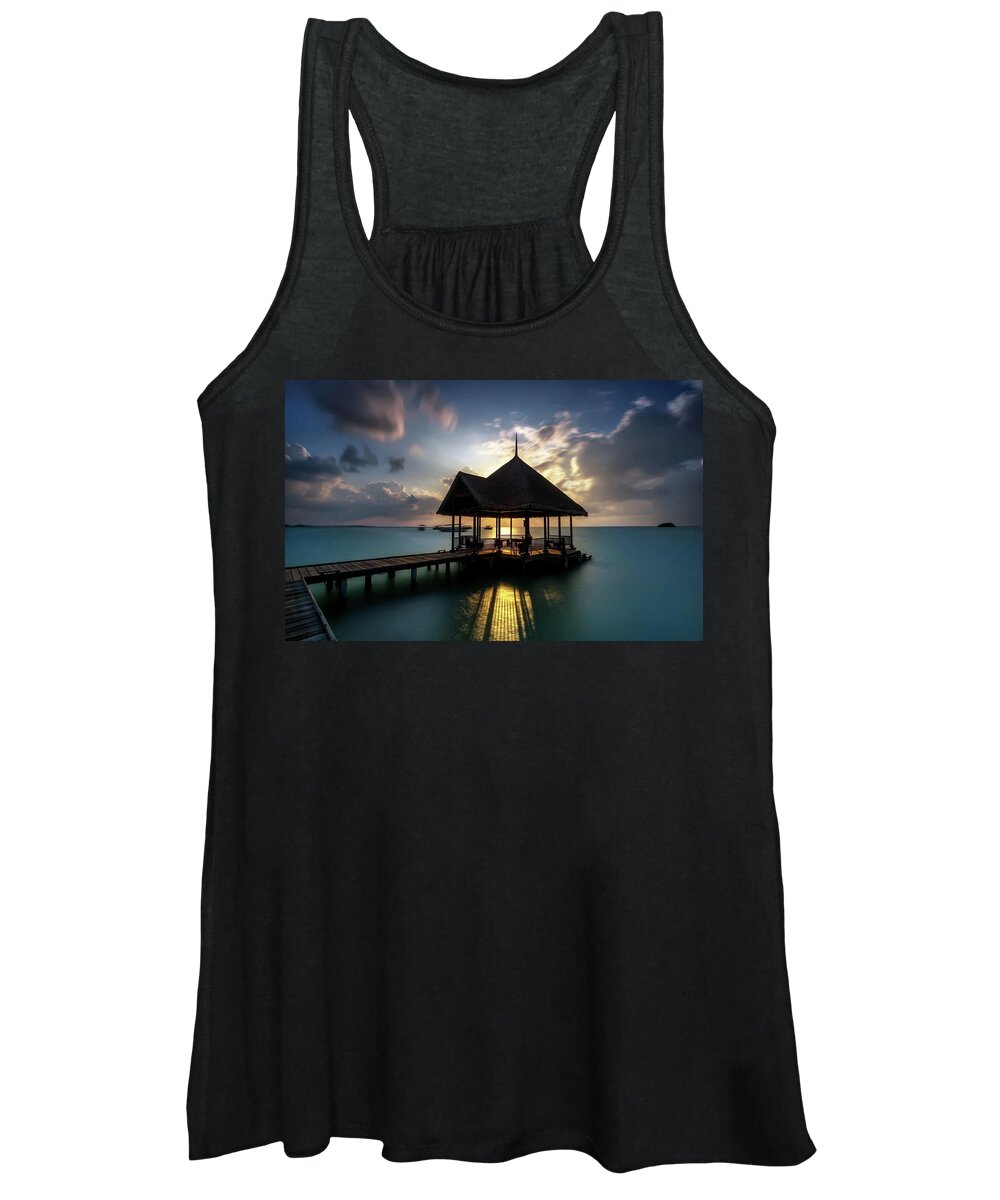 Pier Women's Tank Top featuring the photograph Pier #8 by Jackie Russo
