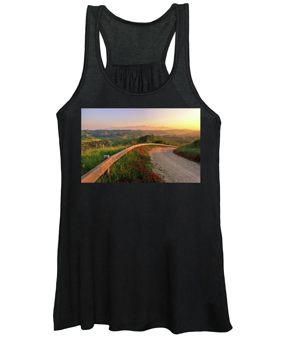 Sunset Women's Tank Top featuring the photograph Sunset #8 by Mariel Mcmeeking