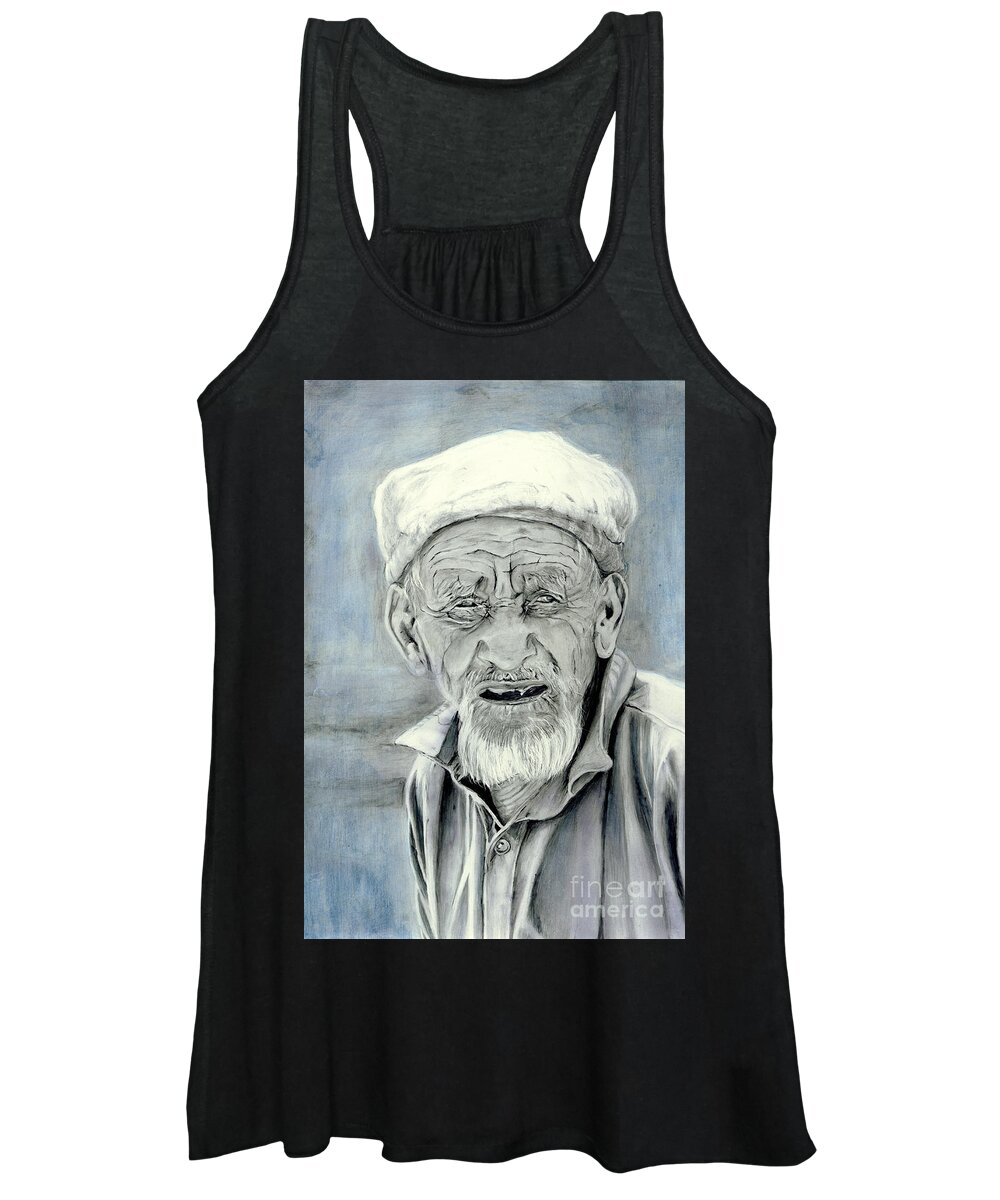 Figurative Art Women's Tank Top featuring the painting A Life Time by Portraits By NC