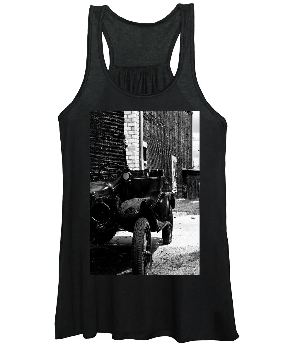 Model T Women's Tank Top featuring the photograph As Long As It's Black by Joseph Noonan