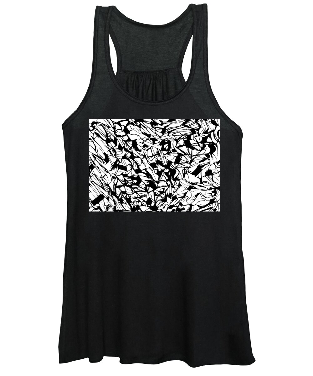 Drawing Women's Tank Top featuring the drawing Alternate Topography 1 by Daniel Schubarth