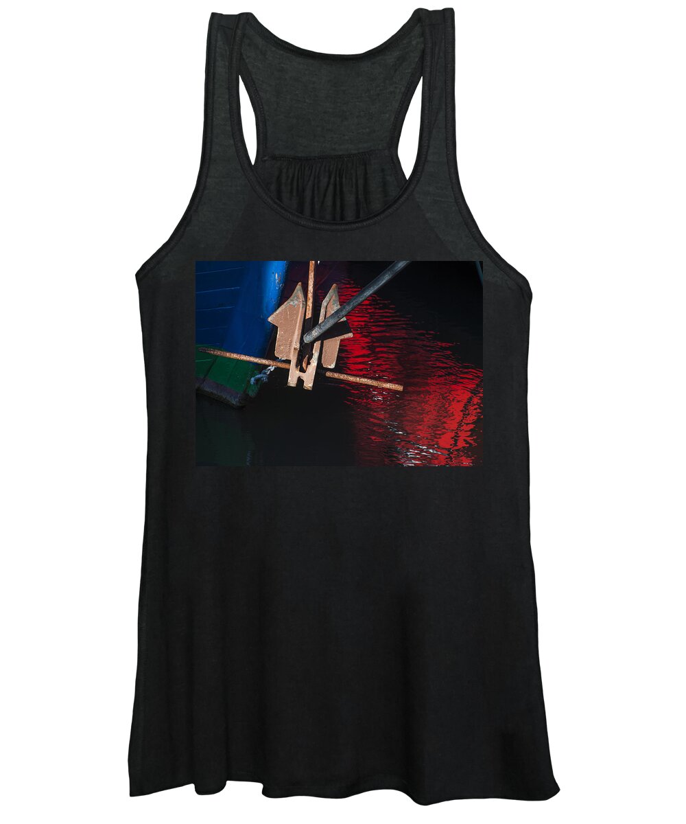 Reflection Women's Tank Top featuring the photograph Anchor by Robert Potts