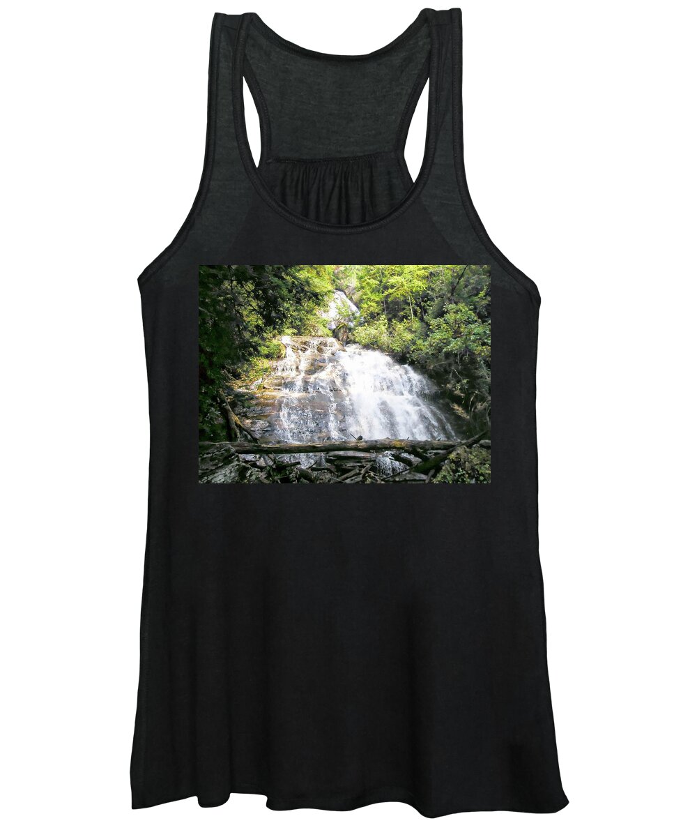 Anna Ruby Falls Women's Tank Top featuring the photograph Anna ruby Falls by Jerry Battle