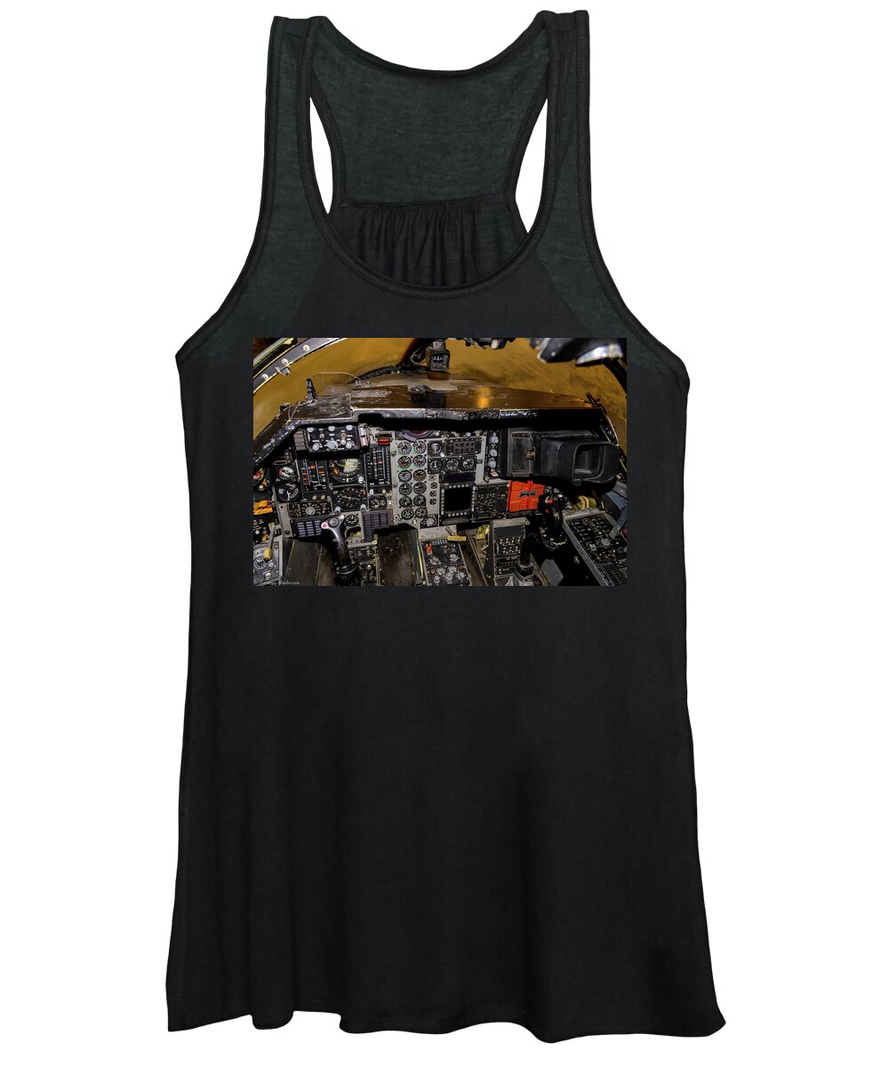 General Dynamics F-111 Ardvark Women's Tank Top featuring the photograph Ardvark Cockpit by Tommy Anderson