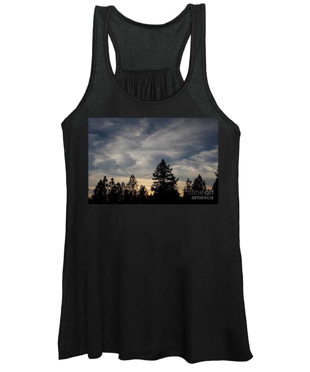 Sky Women's Tank Top featuring the photograph At the end of the day by Marie Neder