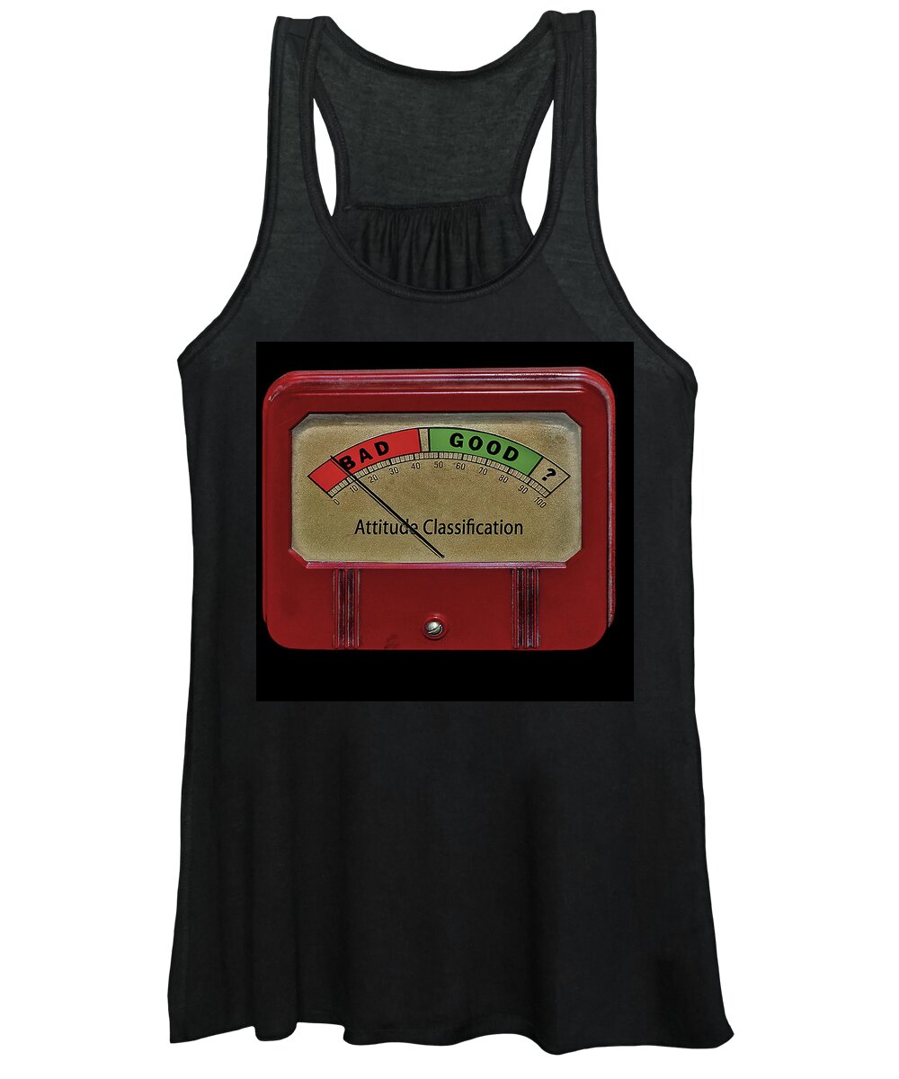 Rudeness Women's Tank Top featuring the photograph Attitude Meter by Phil Cardamone