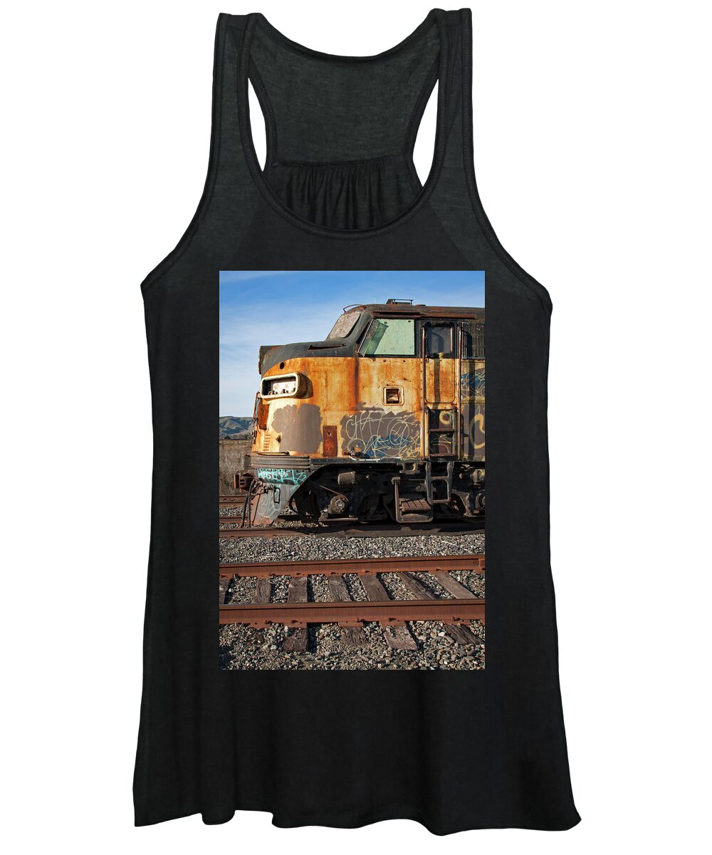 Train Women's Tank Top featuring the photograph B and L E F7 by Rick Pisio