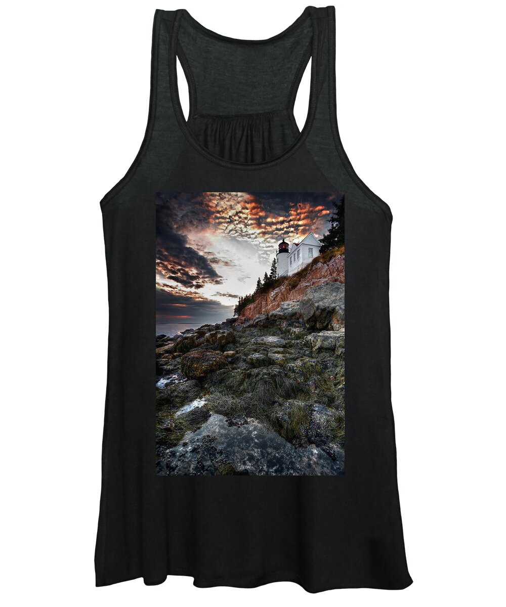 Acadia Women's Tank Top featuring the photograph Bass Harbor Light by Neil Shapiro