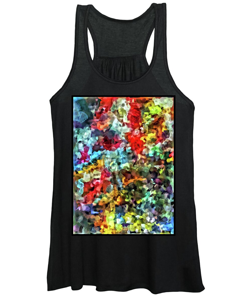 Abstract Women's Tank Top featuring the photograph Beaded Bliss by Al Harden