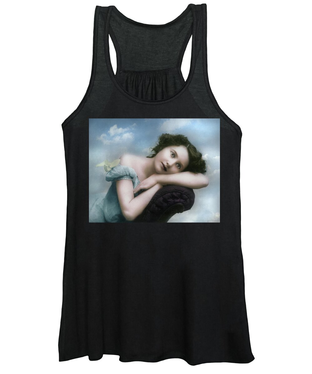 Vintage Women's Tank Top featuring the mixed media Beautiful Dreamer by John Rivera
