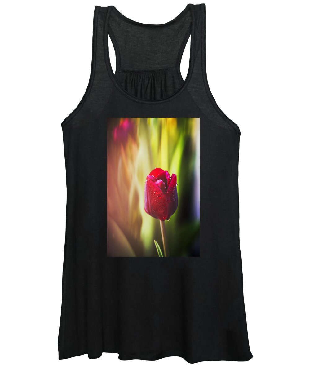 Tulip Women's Tank Top featuring the photograph Deep love by Vishwanath Bhat
