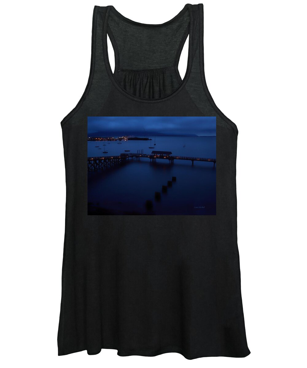 Bellingham Bay Women's Tank Top featuring the photograph Bellingham Bay by Donna Blackhall