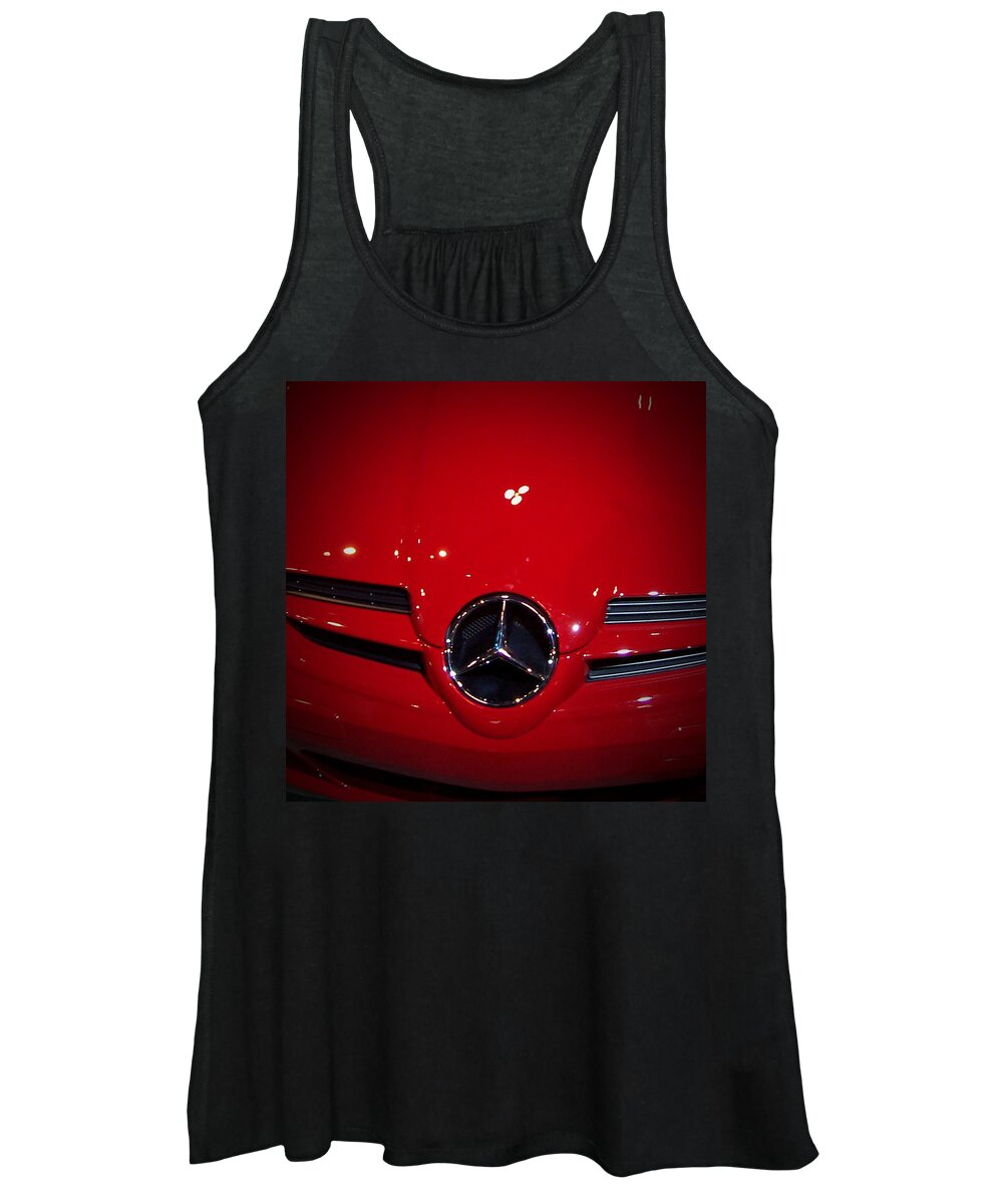 Picture Women's Tank Top featuring the photograph Big Red Smile - Mercedes-Benz S L R McLaren by Serge Averbukh