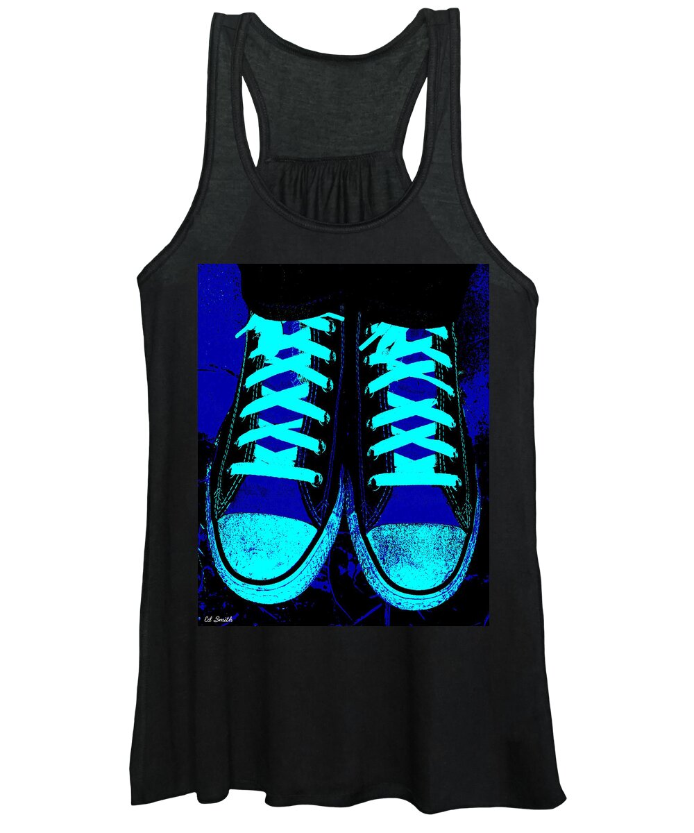 Blue-tiful Women's Tank Top featuring the photograph Blue-tiful by Edward Smith