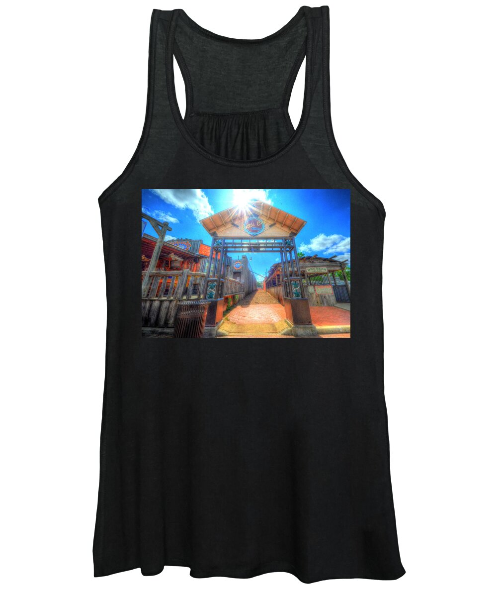 Bottle Cap Alley Women's Tank Top featuring the photograph Bottle Cap Alley by David Morefield