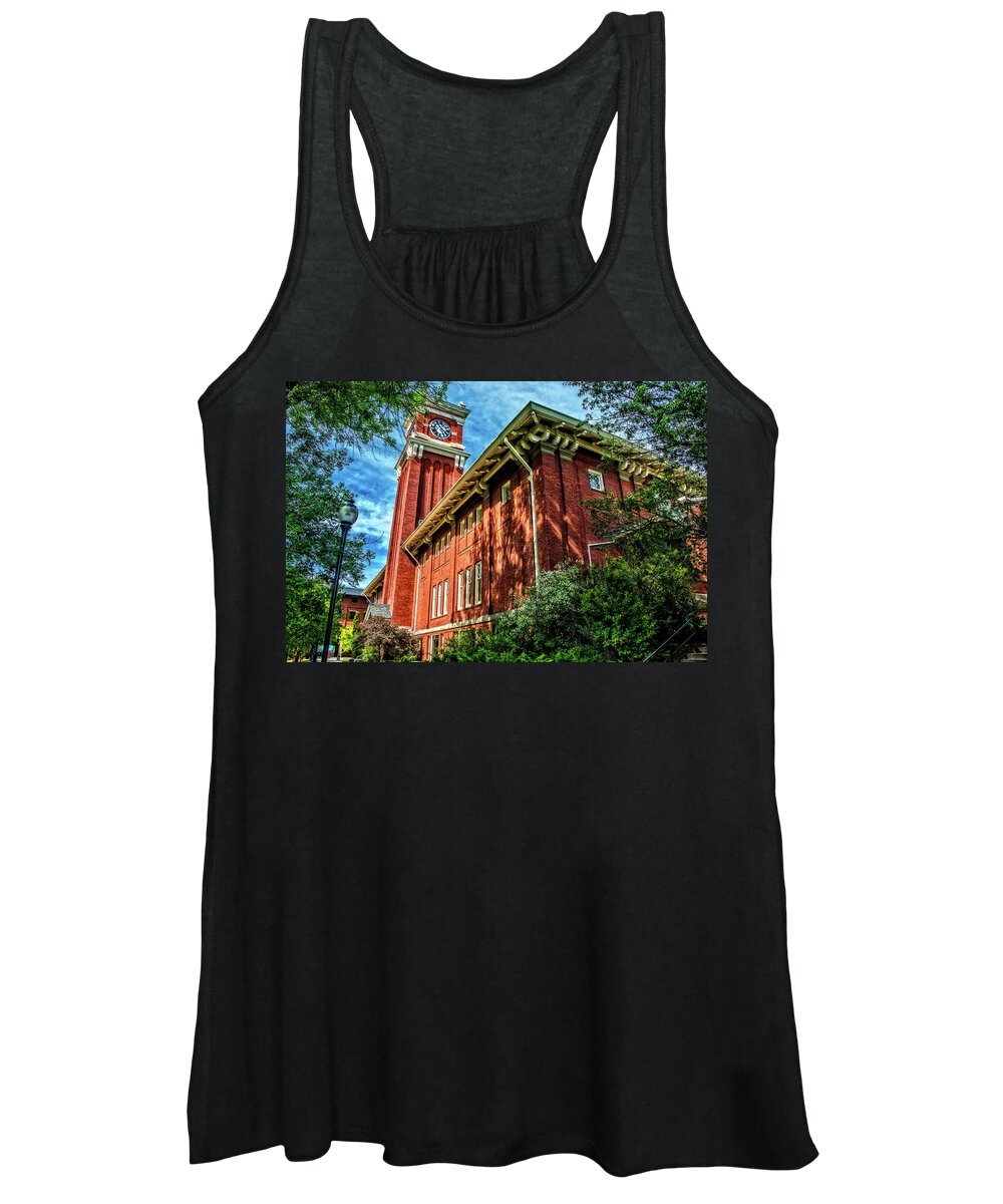 Wsu Women's Tank Top featuring the photograph Bryan Hall in the trees by Ed Broberg