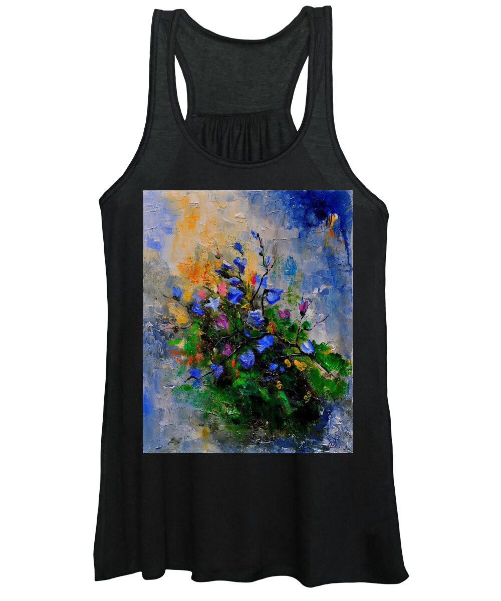 Flowers Women's Tank Top featuring the painting Bunch 451130 by Pol Ledent