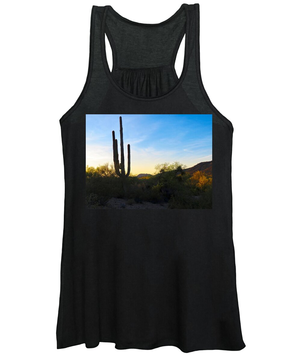 Arizona Women's Tank Top featuring the photograph By the Vekol Wash by Judy Kennedy