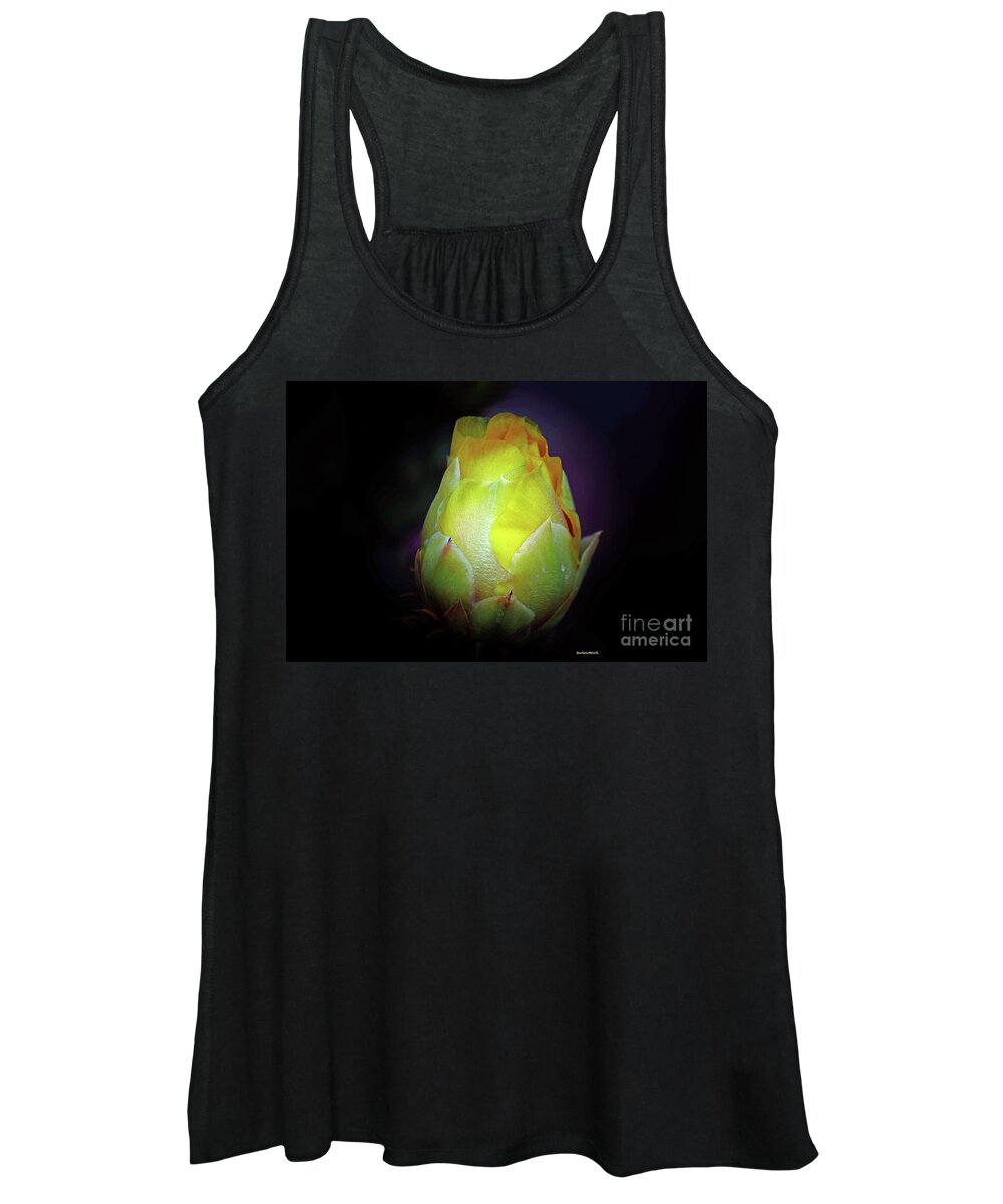 Succulent Women's Tank Top featuring the photograph Cactus Flower 7 by Roberta Byram