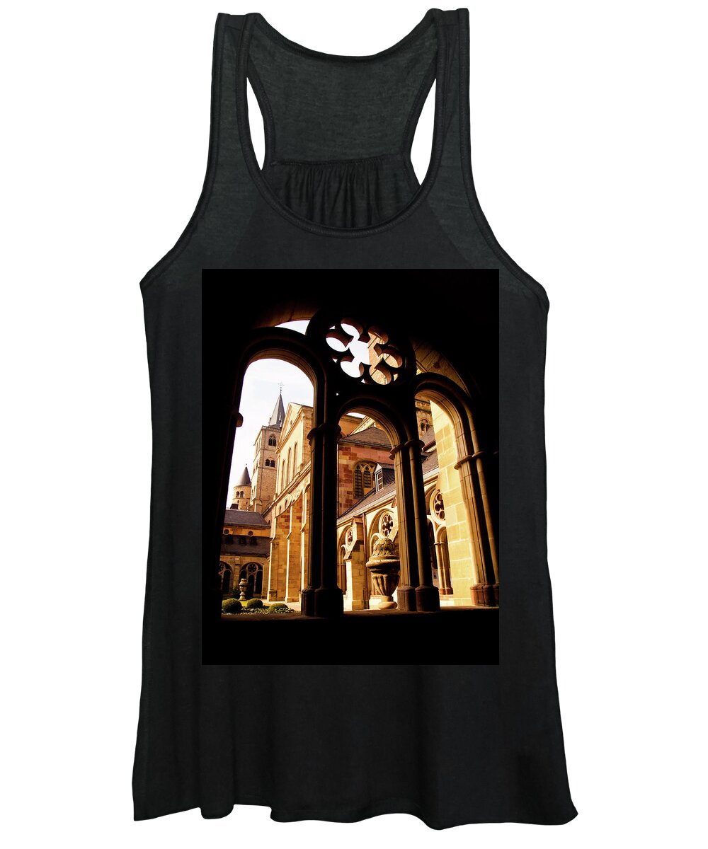 Architecture Women's Tank Top featuring the photograph Cathedral of Trier Window by Steven Myers