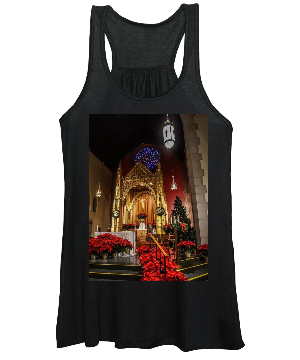  Women's Tank Top featuring the photograph Catholic Christmas by Kendall McKernon