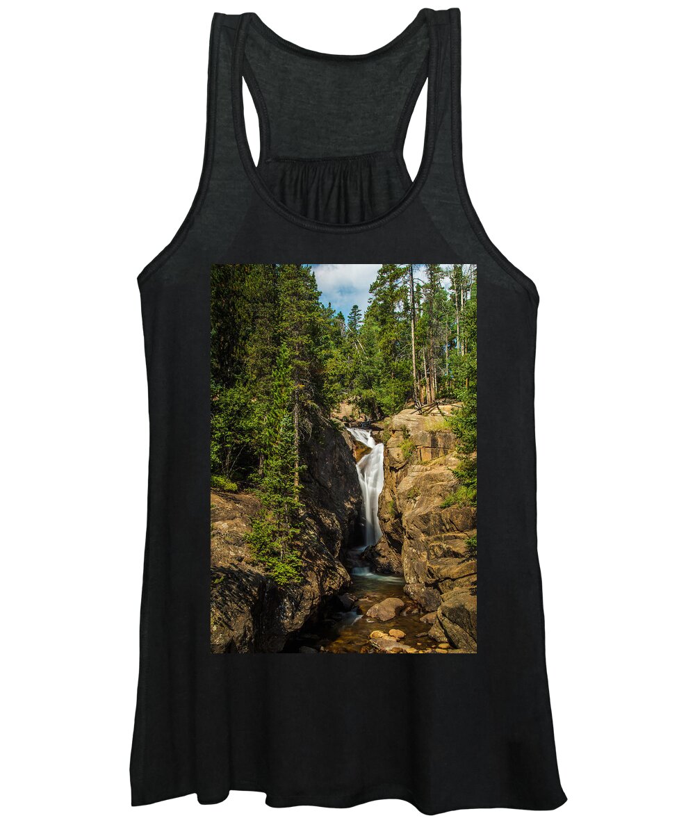 Colorado Women's Tank Top featuring the photograph Chasm Falls by John Roach