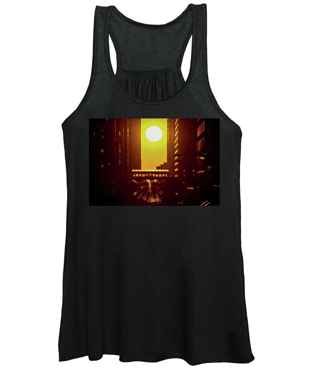 Chicagohenge Women's Tank Top featuring the photograph Chicagohenge by Raf Winterpacht