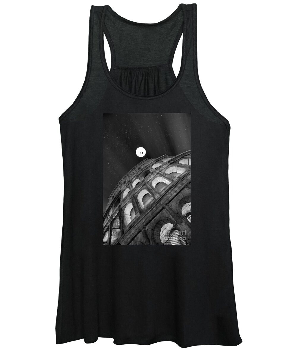 Colosseo Women's Tank Top featuring the photograph Colosseum Panorama by Stefano Senise