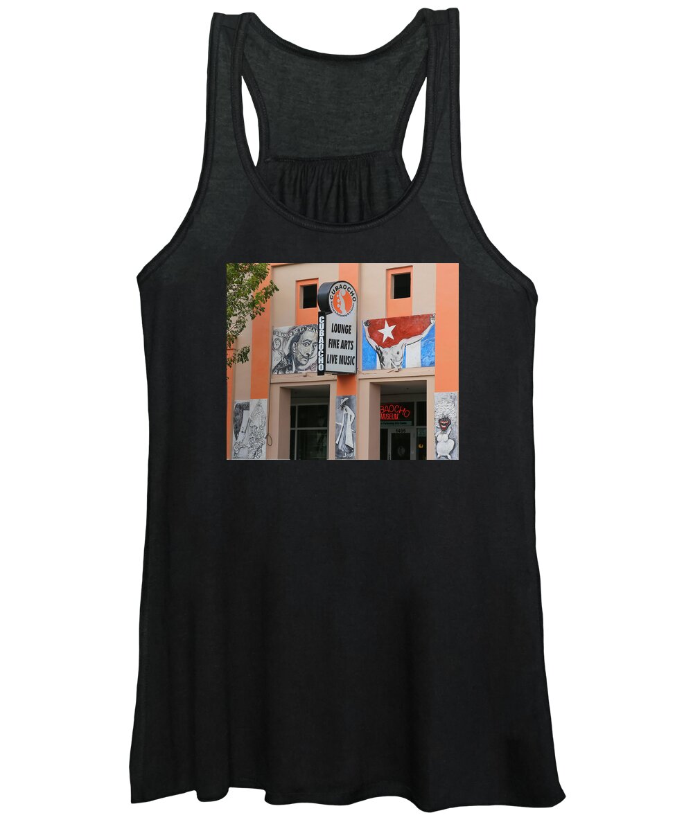 Calle Women's Tank Top featuring the photograph Cubacho Lounge by Dart Humeston