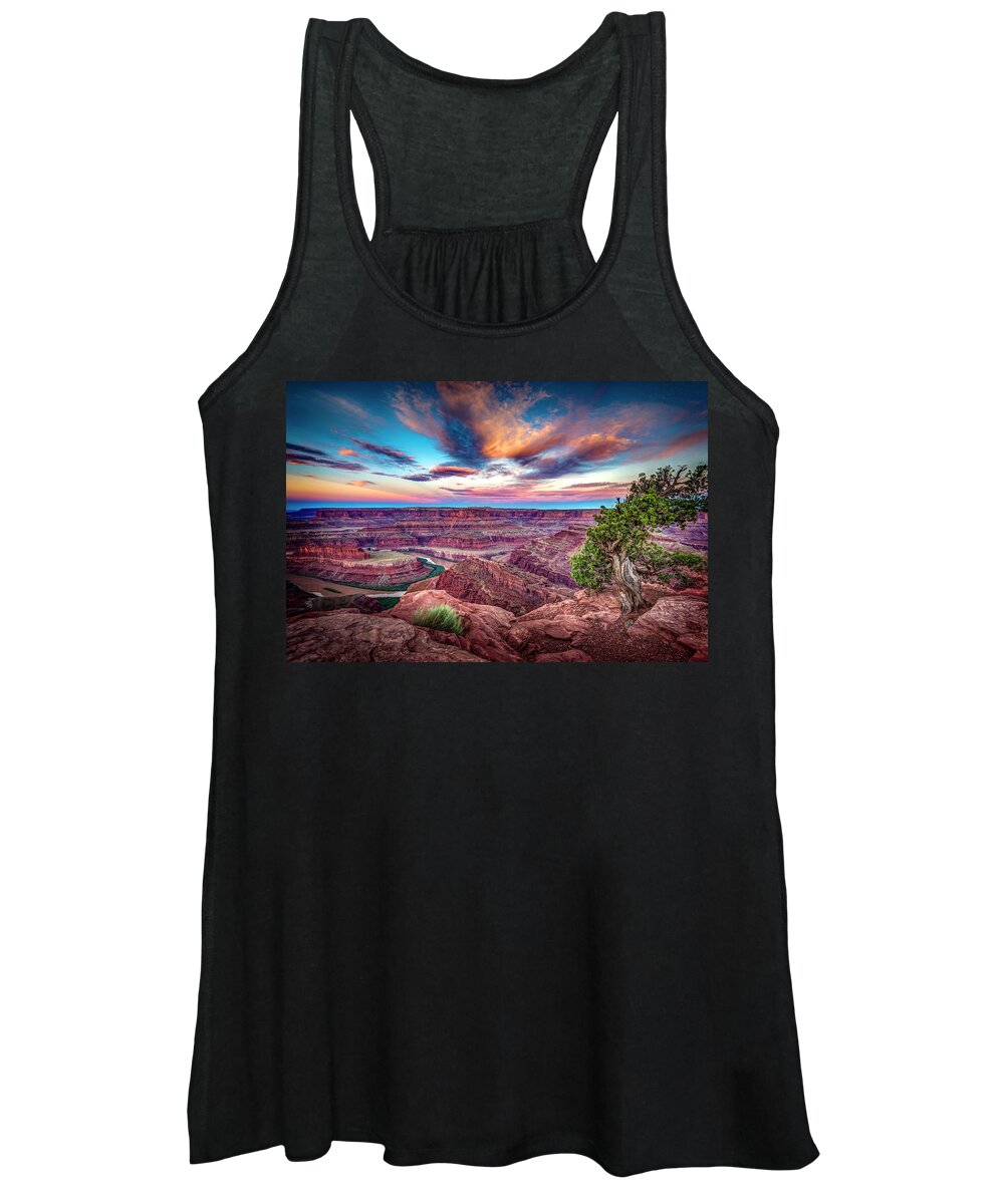 Moab Women's Tank Top featuring the photograph Dead Horse Point at Sunrise by Michael Ash